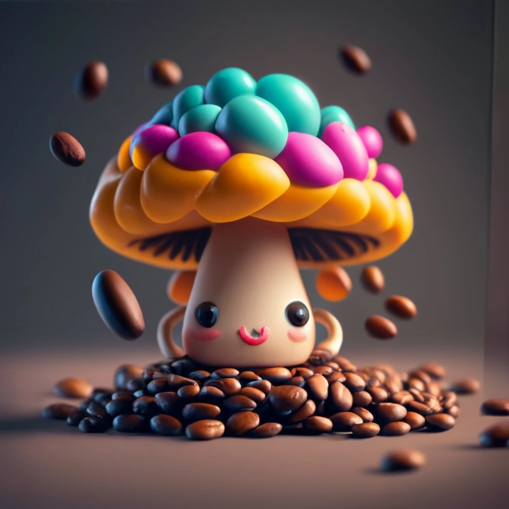 mushroom and coffee