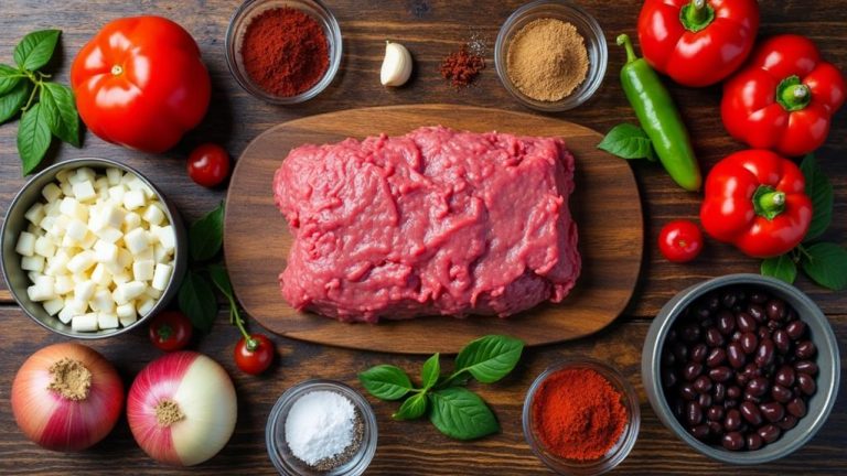 chili recipe ingredients