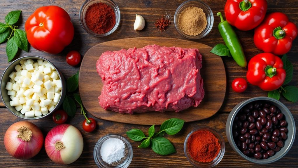 chili recipe ingredients