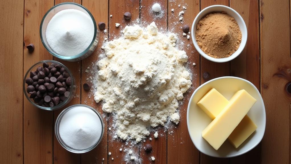 chocolate chip cookies recipe ingredients