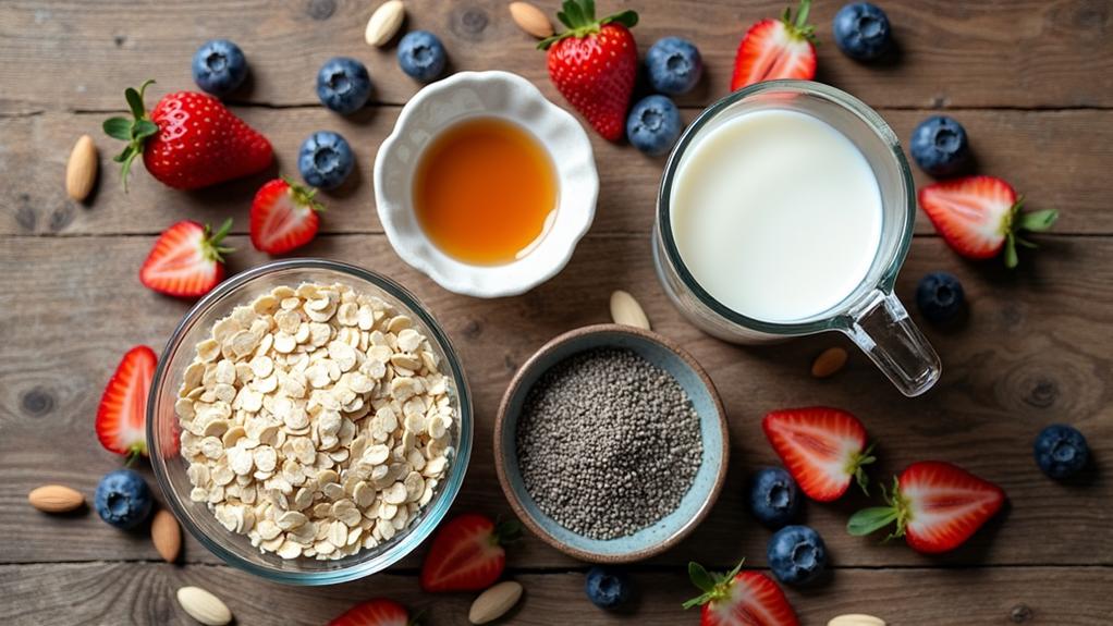 overnight oats recipe ingredients
