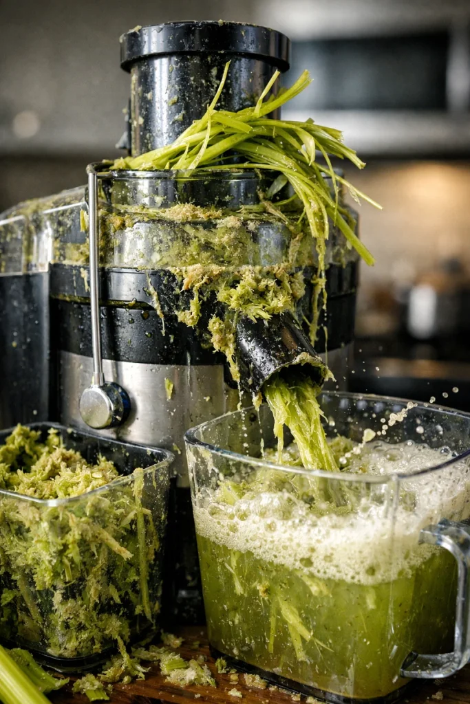 hard for most juicers to handle celery