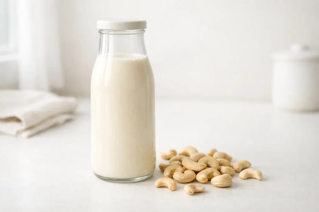 cashew milk with cashews