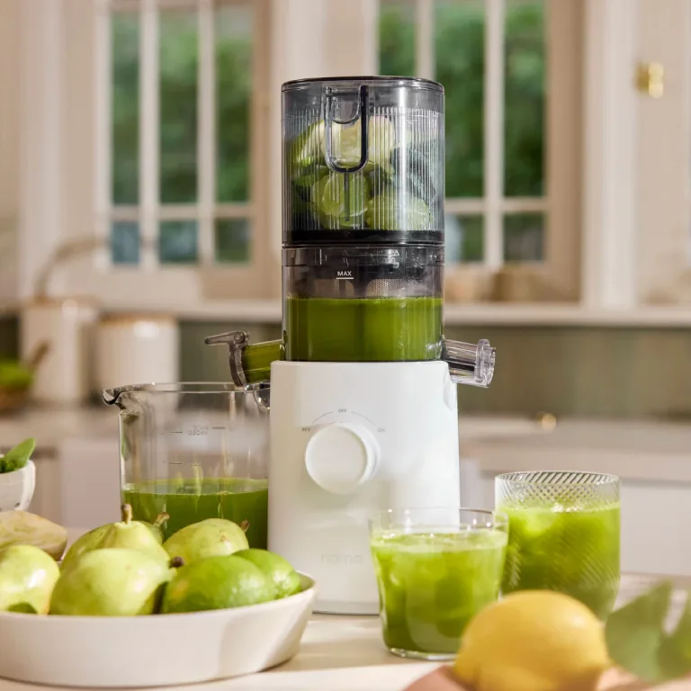 nama j3 juicer with green juice