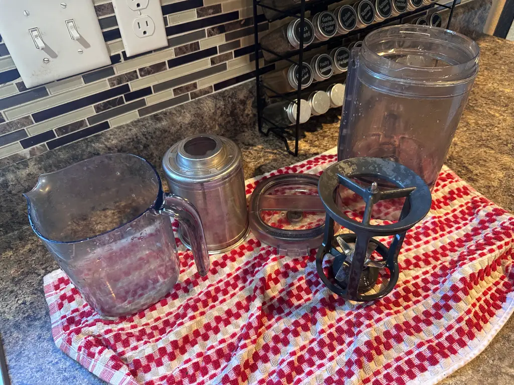all nama m1 parts washed and drying