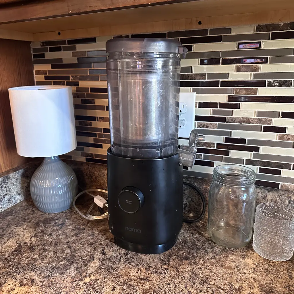 nama m1 milk maker in our kitchen