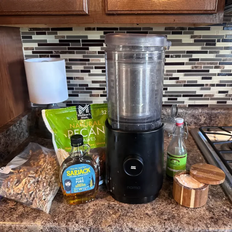 nama m1 walnut pecan milk making with ingredients used