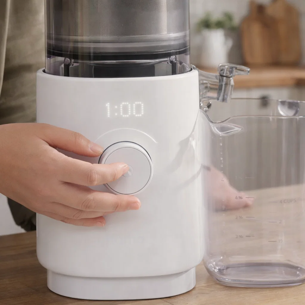 turning on the nama m1 plant based milk maker